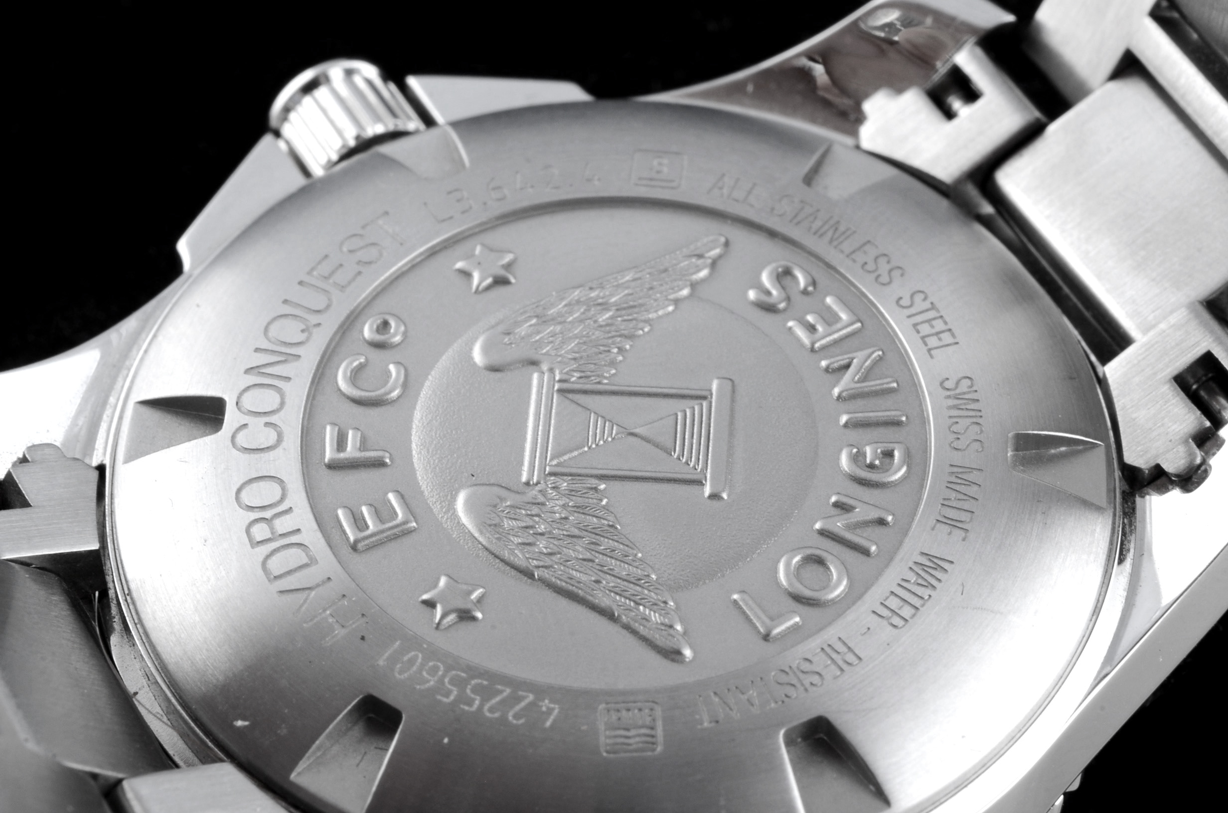 Men's Longines HydroConquest Divers 41mm Black Automatic Steel Watch