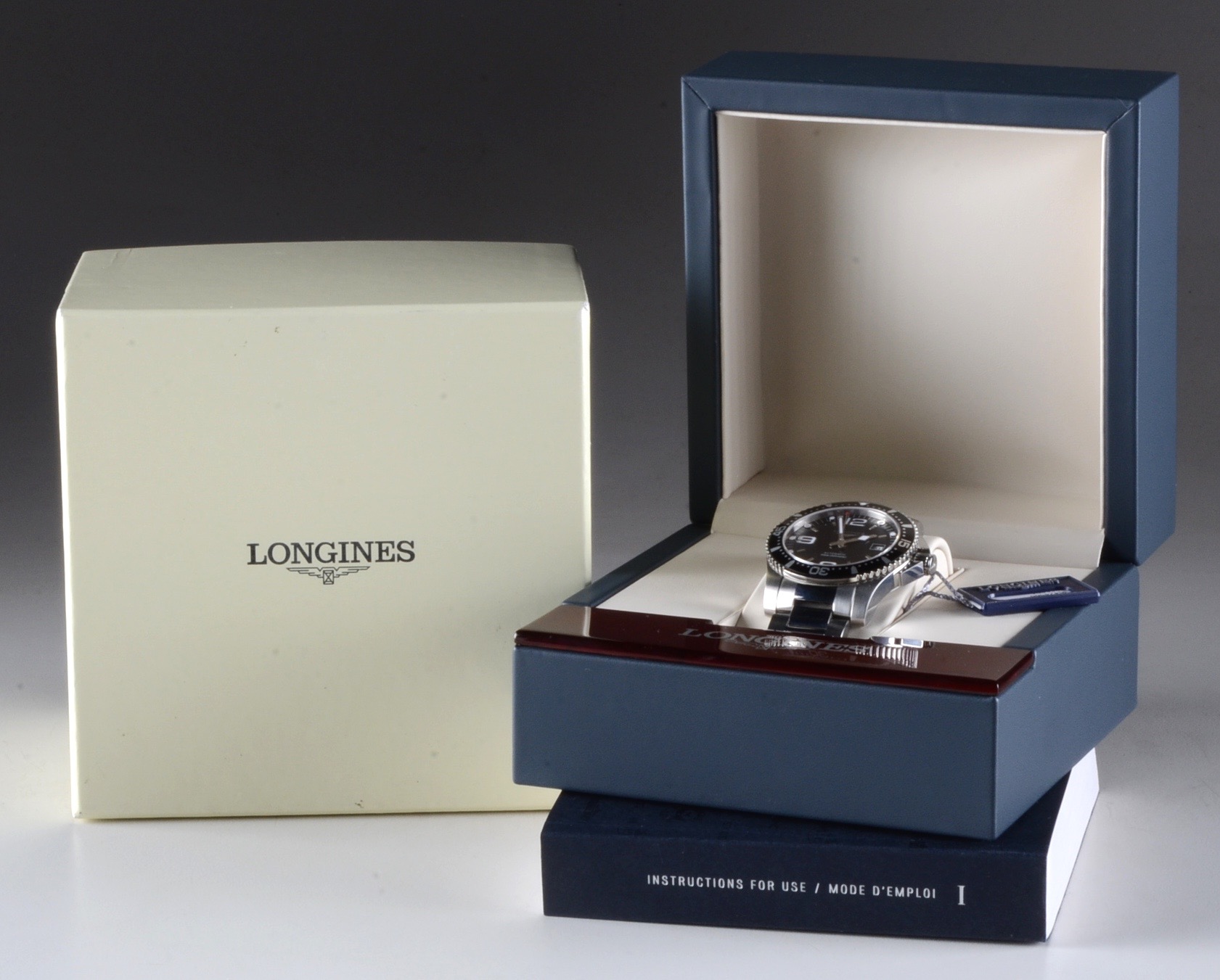 Men's Longines HydroConquest Divers 41mm Black Automatic Steel Watch