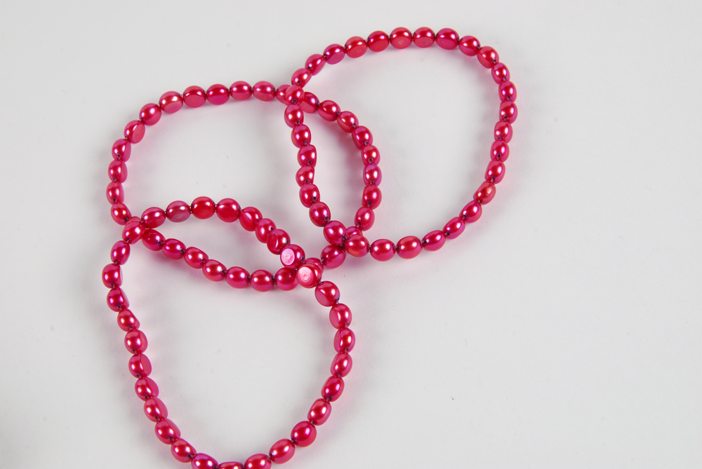 Honora Fuchsia Pearl Bracelet and Sterling Silver Earrings