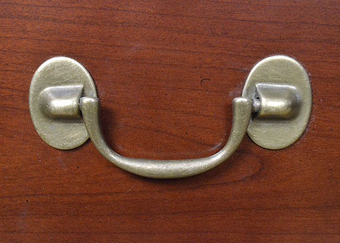 Bombay Company Two-Drawer File Cabinet in Mahogany Finish