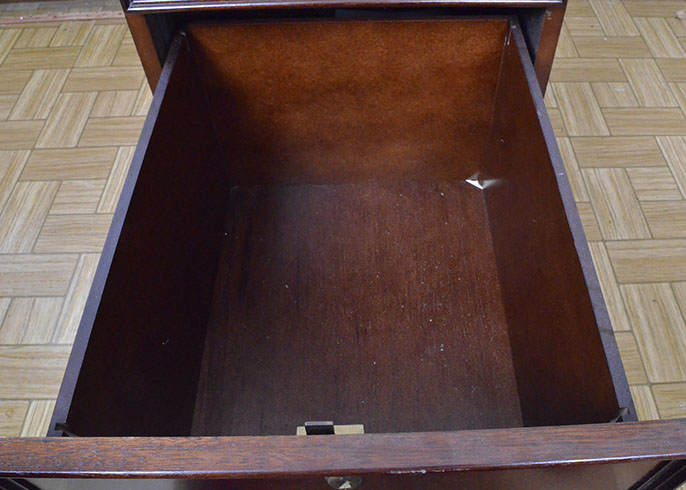 Bombay Company Two-Drawer File Cabinet in Mahogany Finish