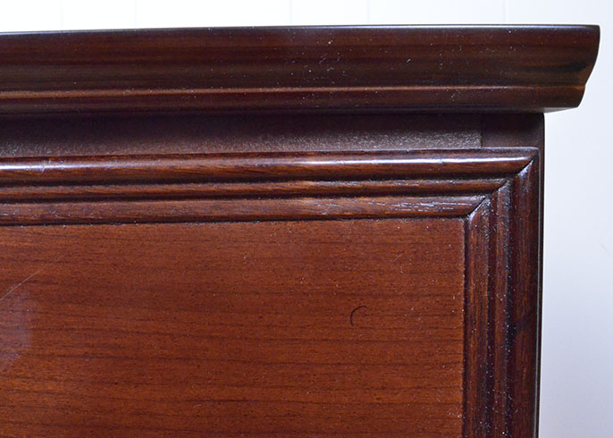 Bombay Company Two-Drawer File Cabinet in Mahogany Finish