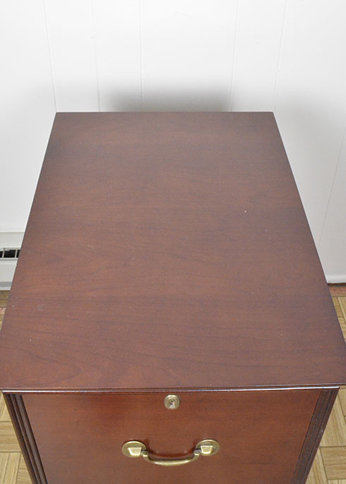 Bombay Company Two-Drawer File Cabinet in Mahogany Finish