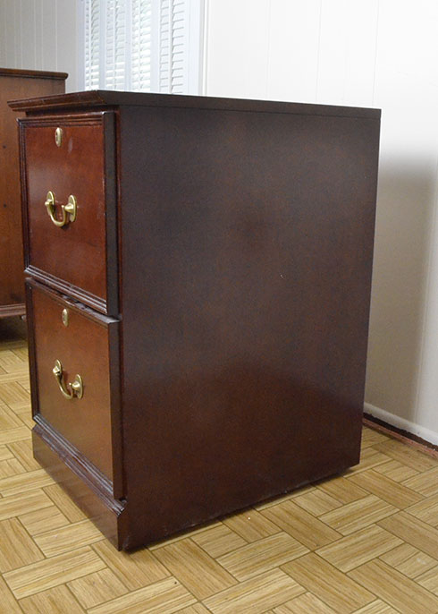 Bombay Company Two-Drawer File Cabinet in Mahogany Finish