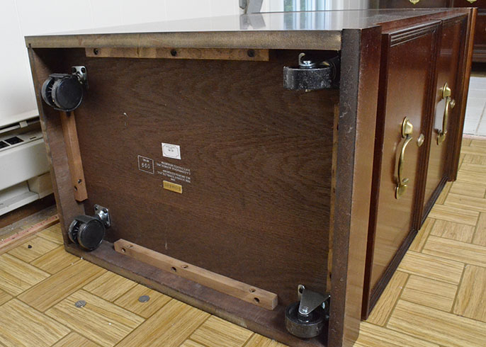 Bombay Company Two-Drawer File Cabinet in Mahogany Finish