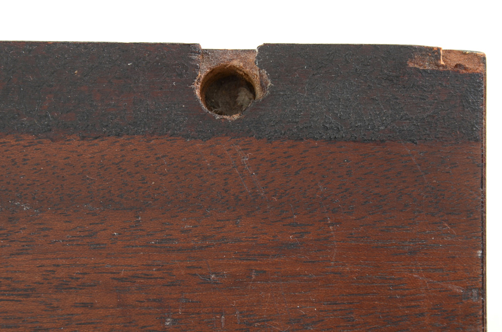 Mahogany Veneer Serpentine Front Cabinet