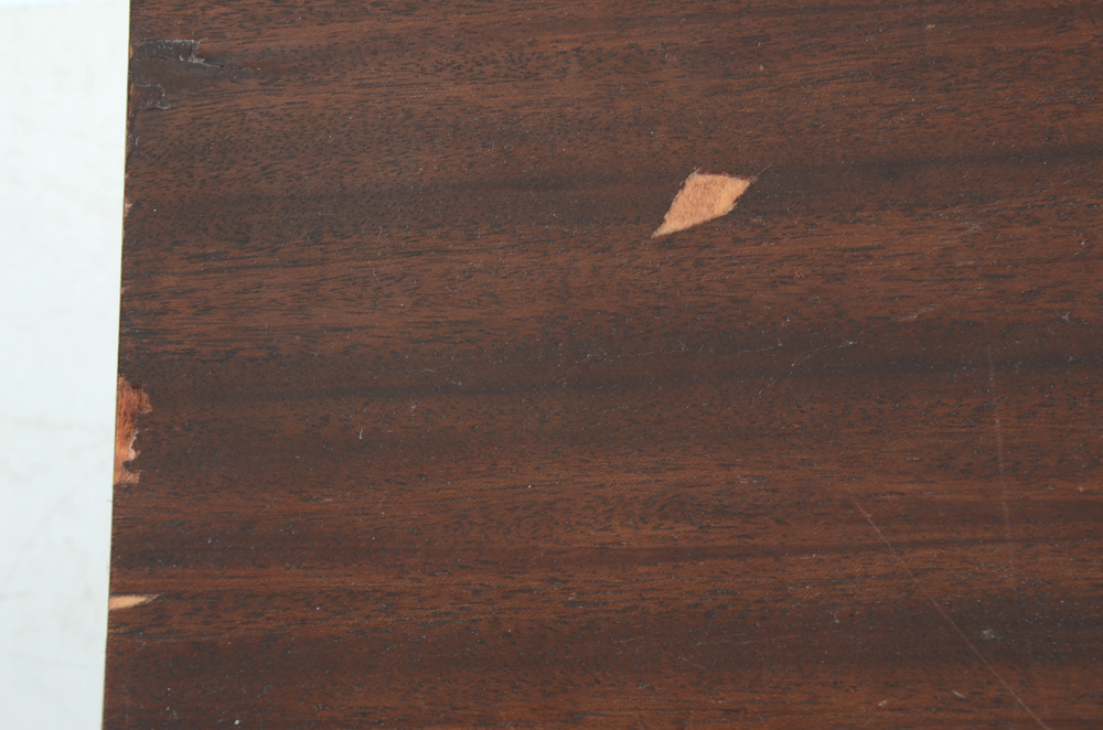 Mahogany Veneer Serpentine Front Cabinet