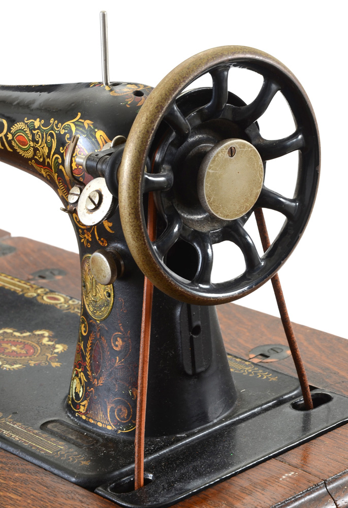 Antique Singer Red Eye Treadle Sewing Machine