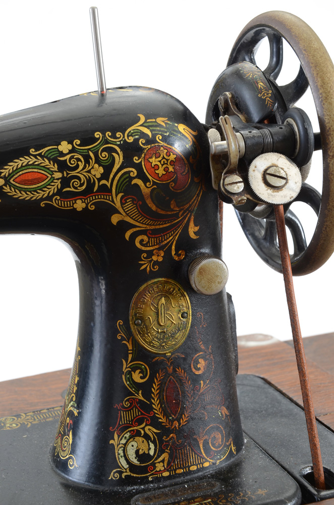 Antique Singer Red Eye Treadle Sewing Machine