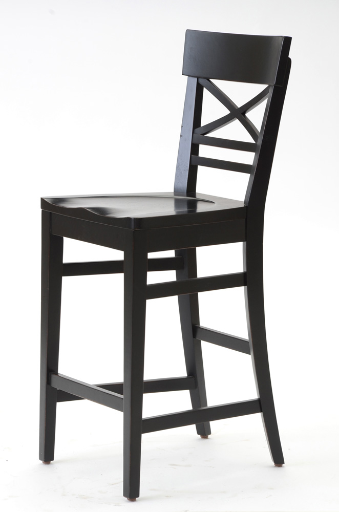 Ethan Allen Black Counter Height Stools