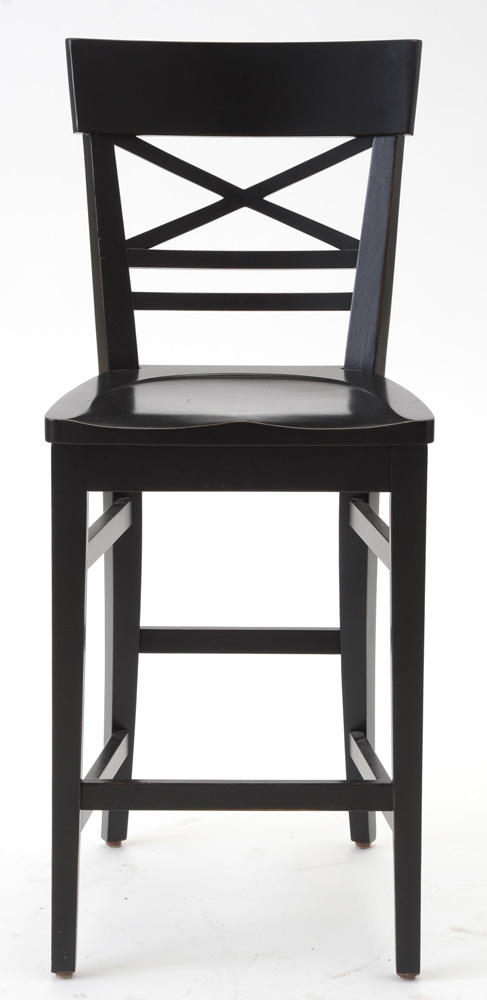Ethan Allen Black Counter Height Stools