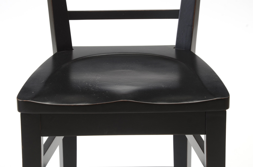 Ethan Allen Black Counter Height Stools