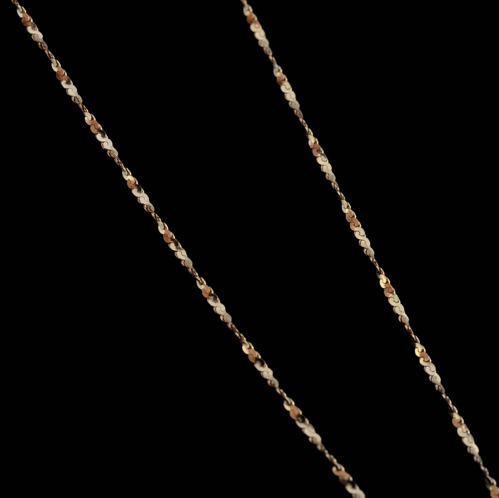 14K Yellow Gold 18" Chain with 14K "#1 Mom" Openwork Pendant