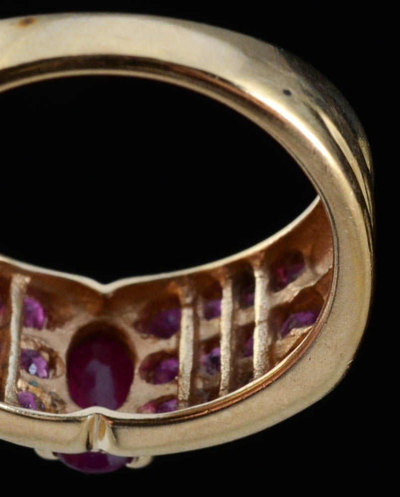 10K Yellow Gold and Ruby Ring