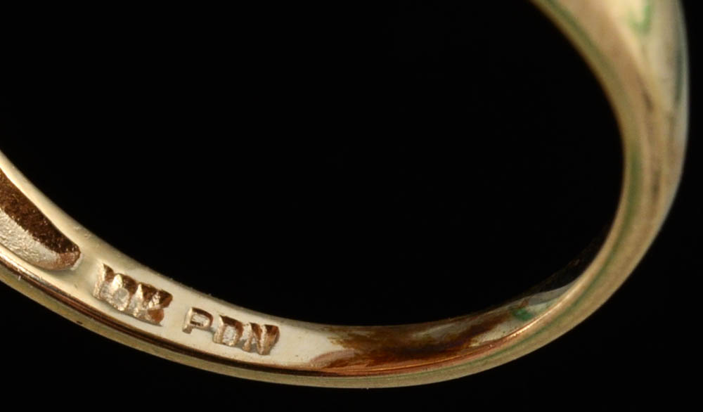 10K Yellow Gold Ruby Ring