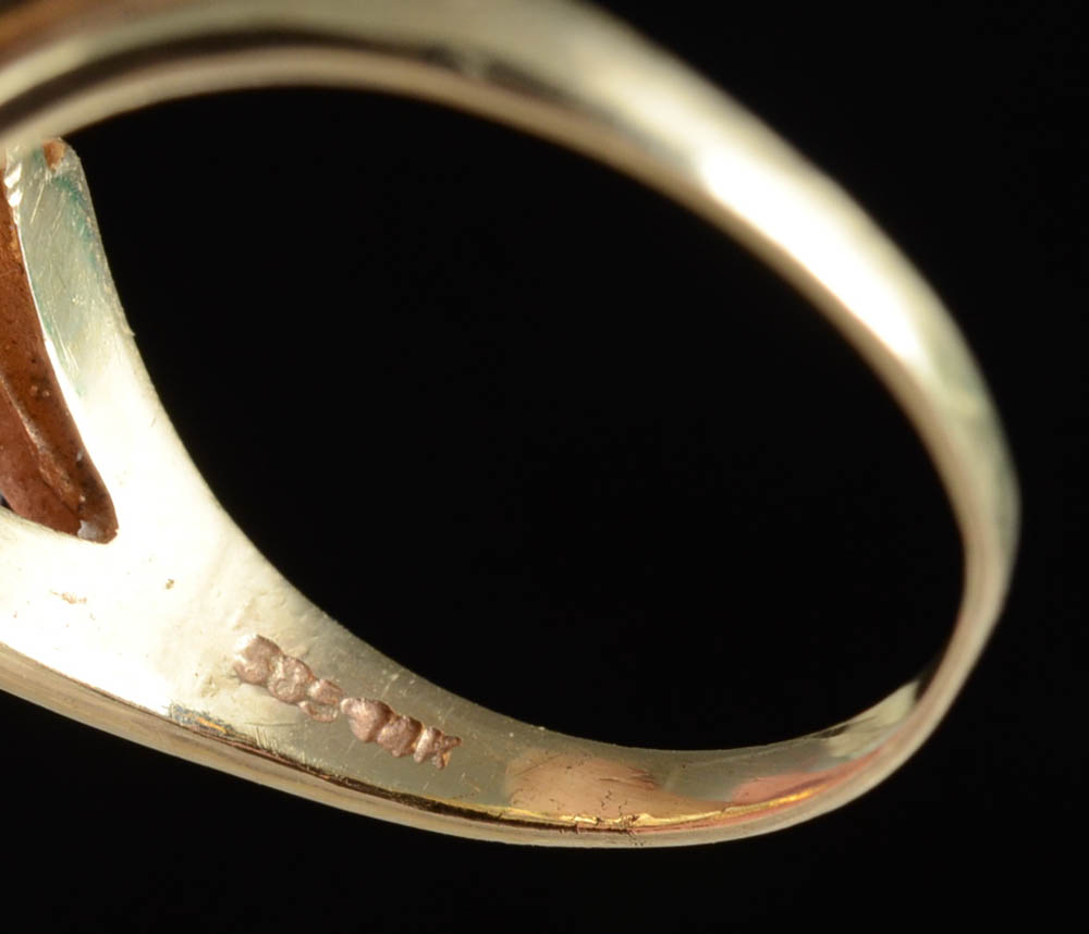 14K Yellow Gold Amethyst and Diamond Earrings