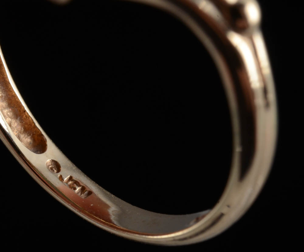 14K Yellow Gold Jadeite Ring