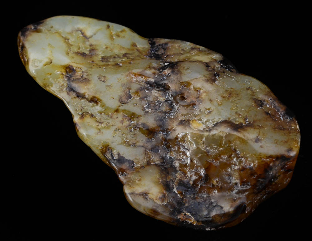 Chinese Carved Nephrite Jade Pendant Depicting a Carp Fish Symbol