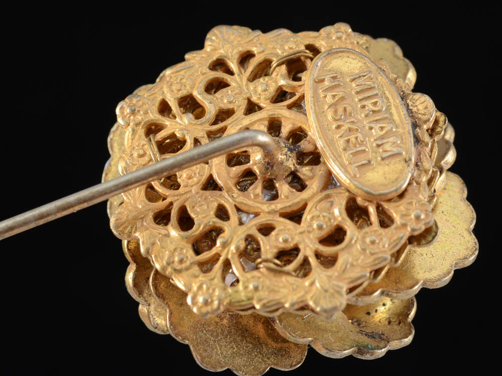 Vintage Miriam Haskell Hat Pin