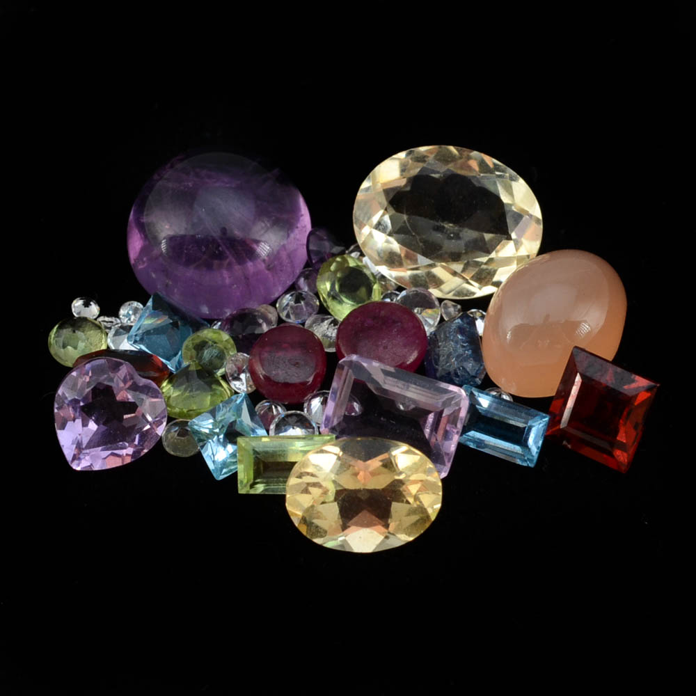 Group of Loose Gemstones