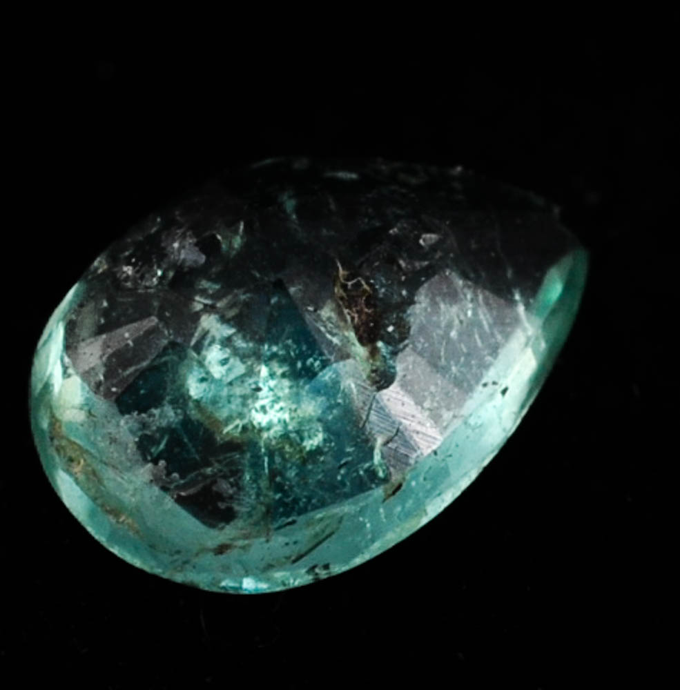 Loose 0.25 Carat Pear Shape Emerald Gemstone