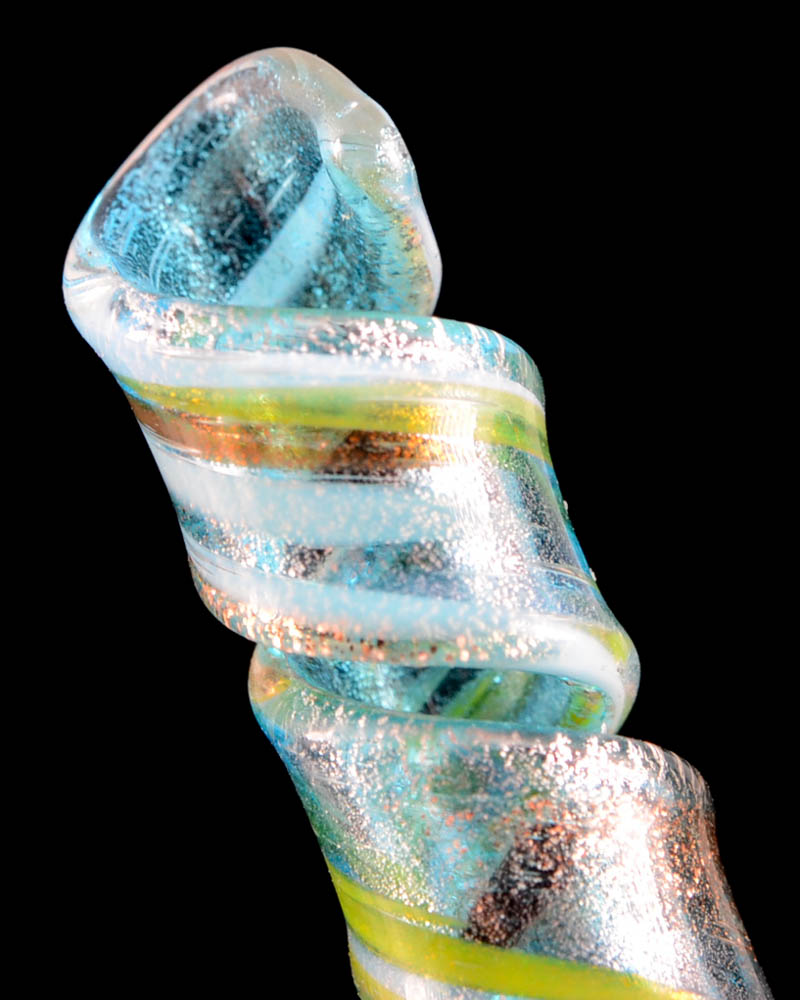 Vintage Double Knotted Amber Glass Beaded Necklace and Handblown Glass Dangle Earrings