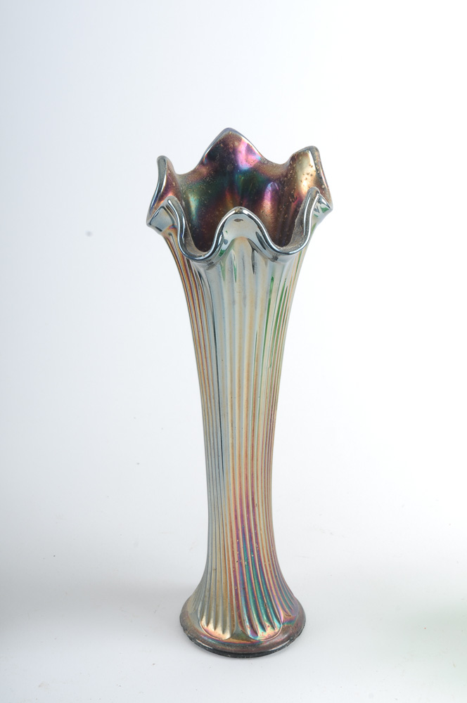 Colored Glass Vases in Modern Style