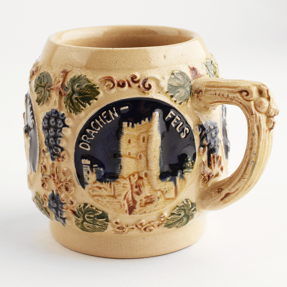 Vintage German Castles Stoneware Mugs