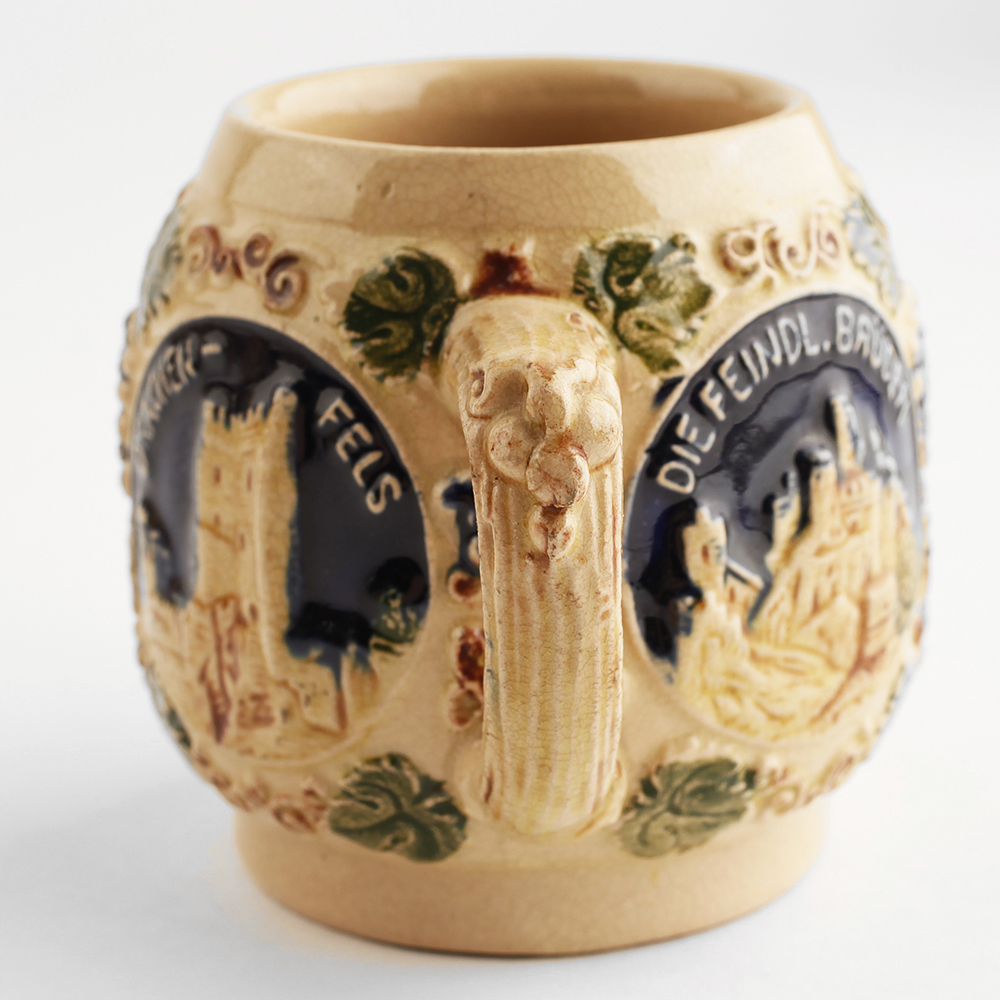 Vintage German Castles Stoneware Mugs