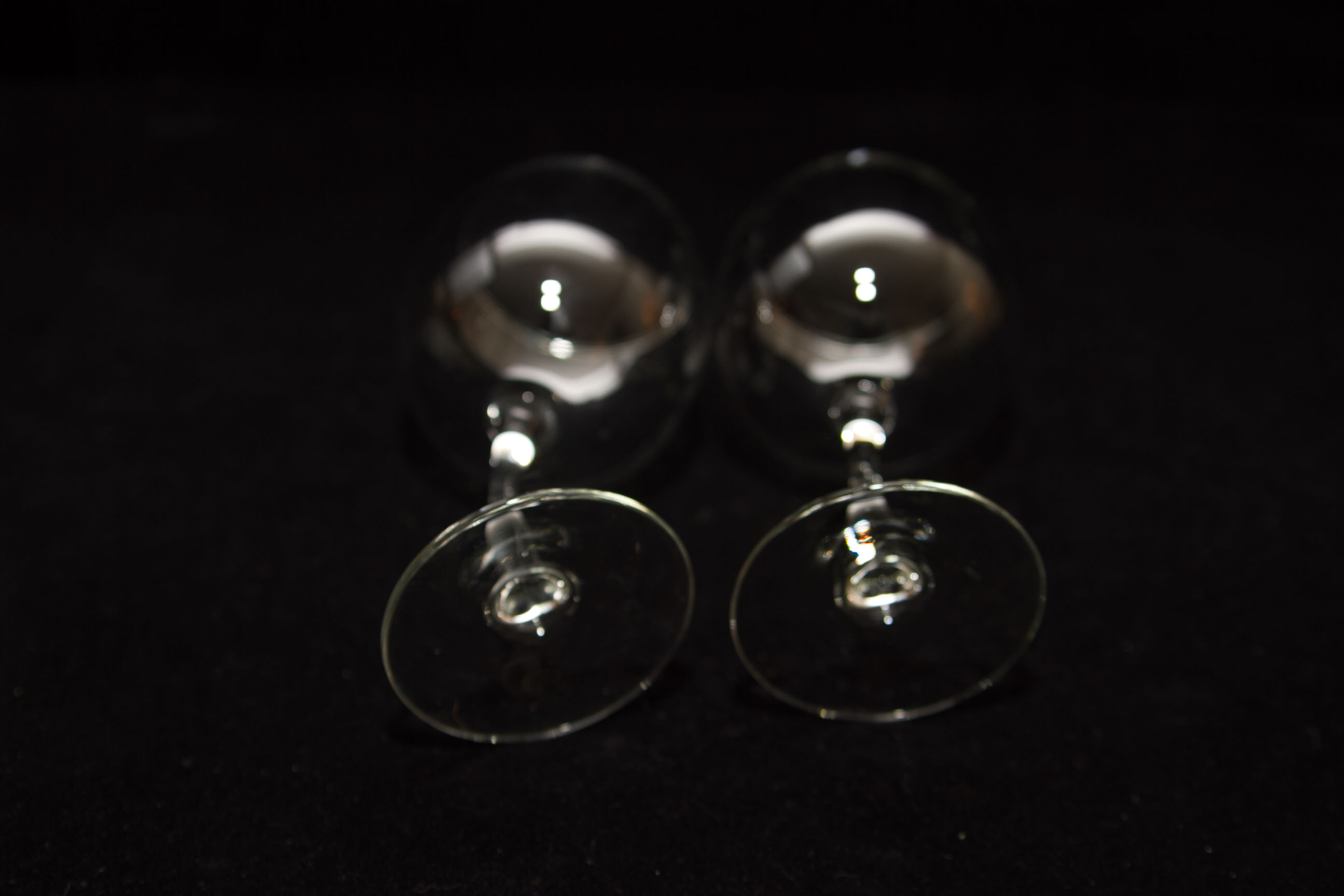 Pair of Tipsy Wine Glasses