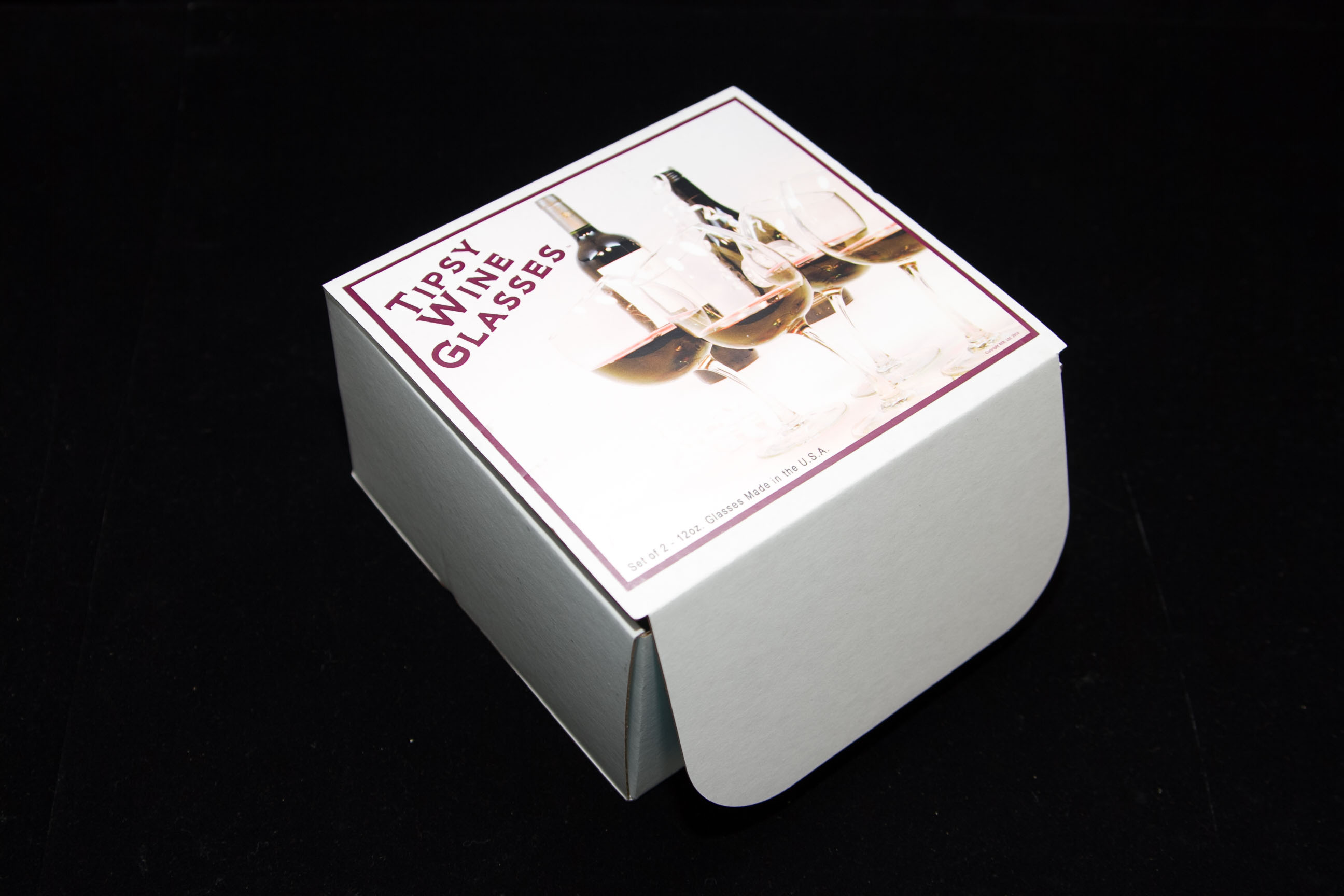 Pair of Tipsy Wine Glasses