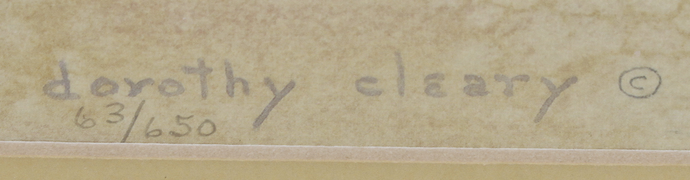 Dorothy Cleary Photo Offset Lithograph