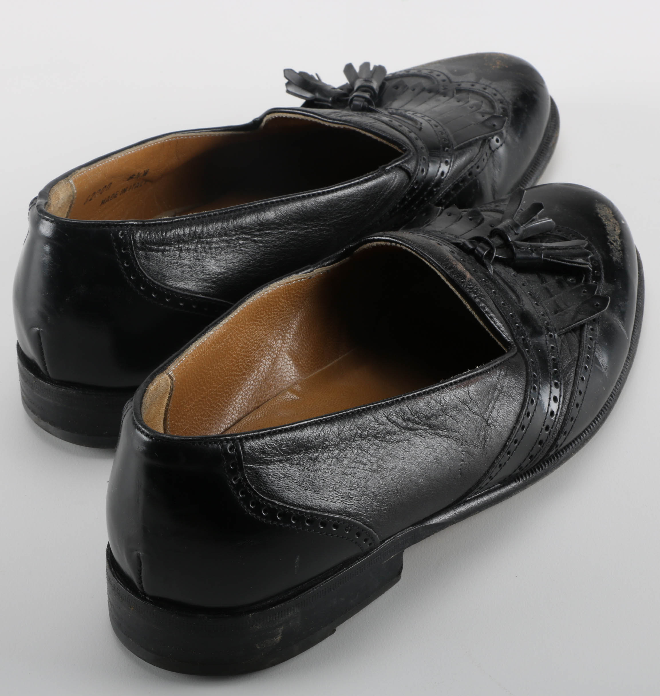 Men's Black Italian Leather Shoes