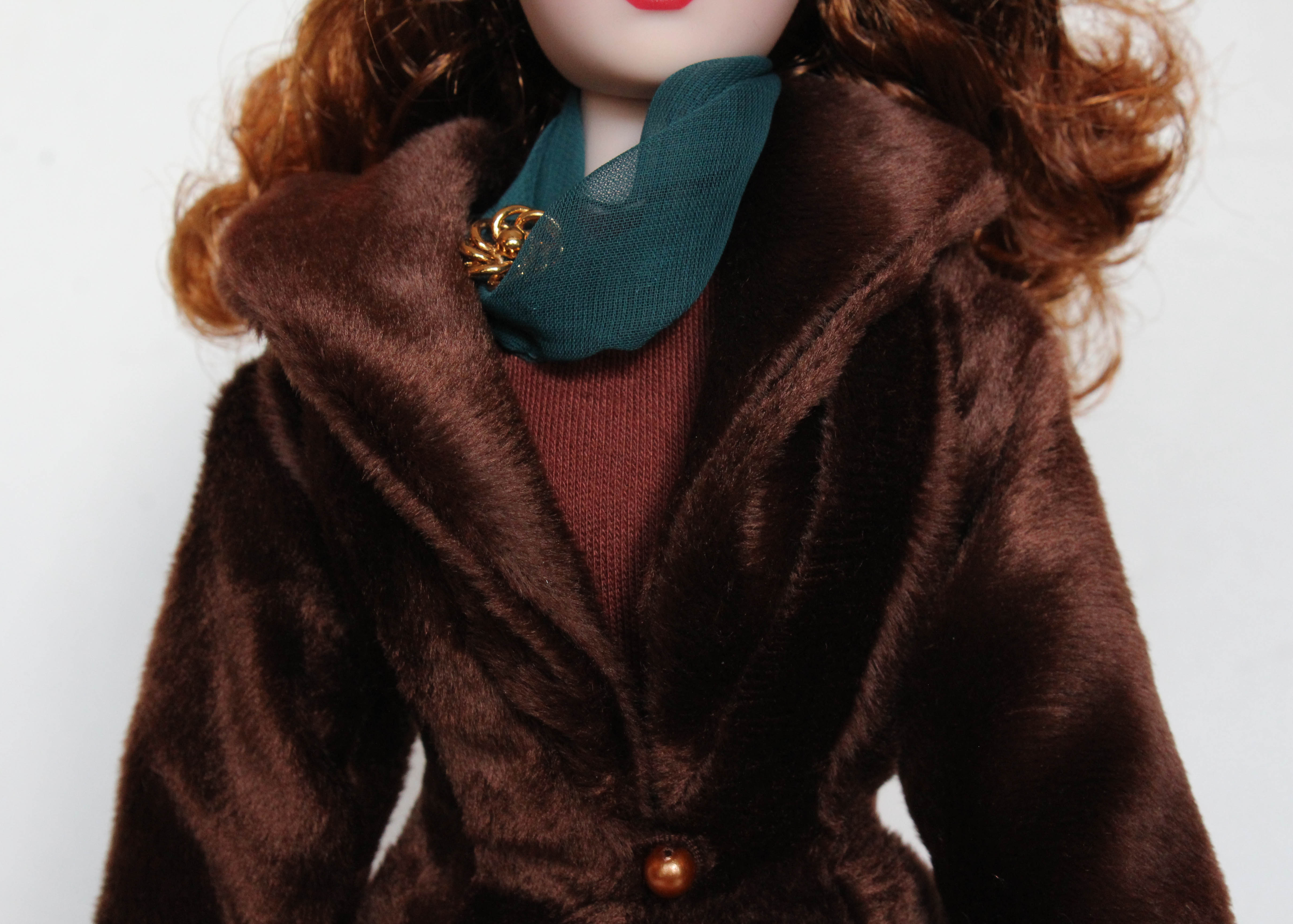 "Warmest Wishes" Doll with Faux Fur Coat Designed by Tim Kennedy