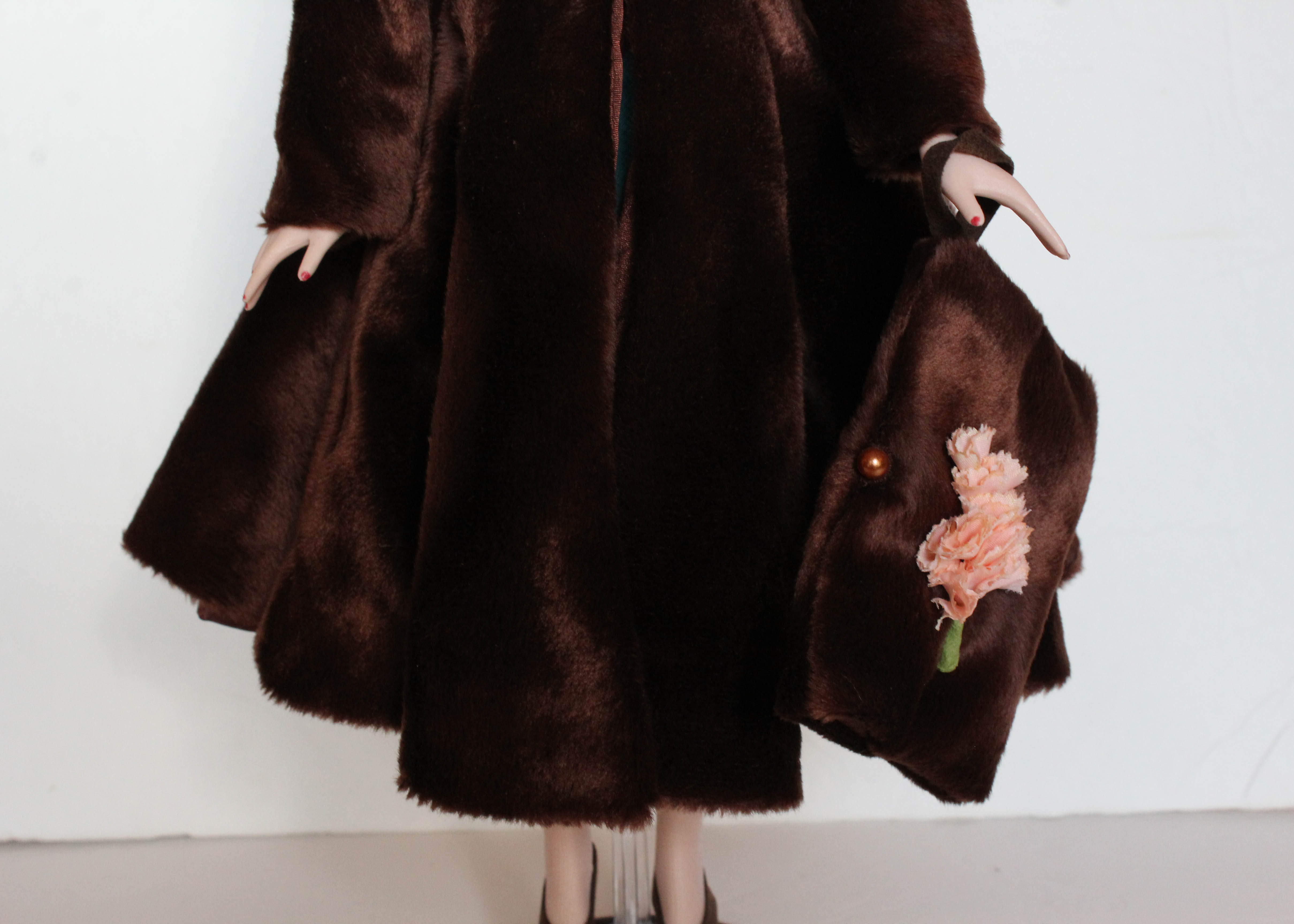 "Warmest Wishes" Doll with Faux Fur Coat Designed by Tim Kennedy