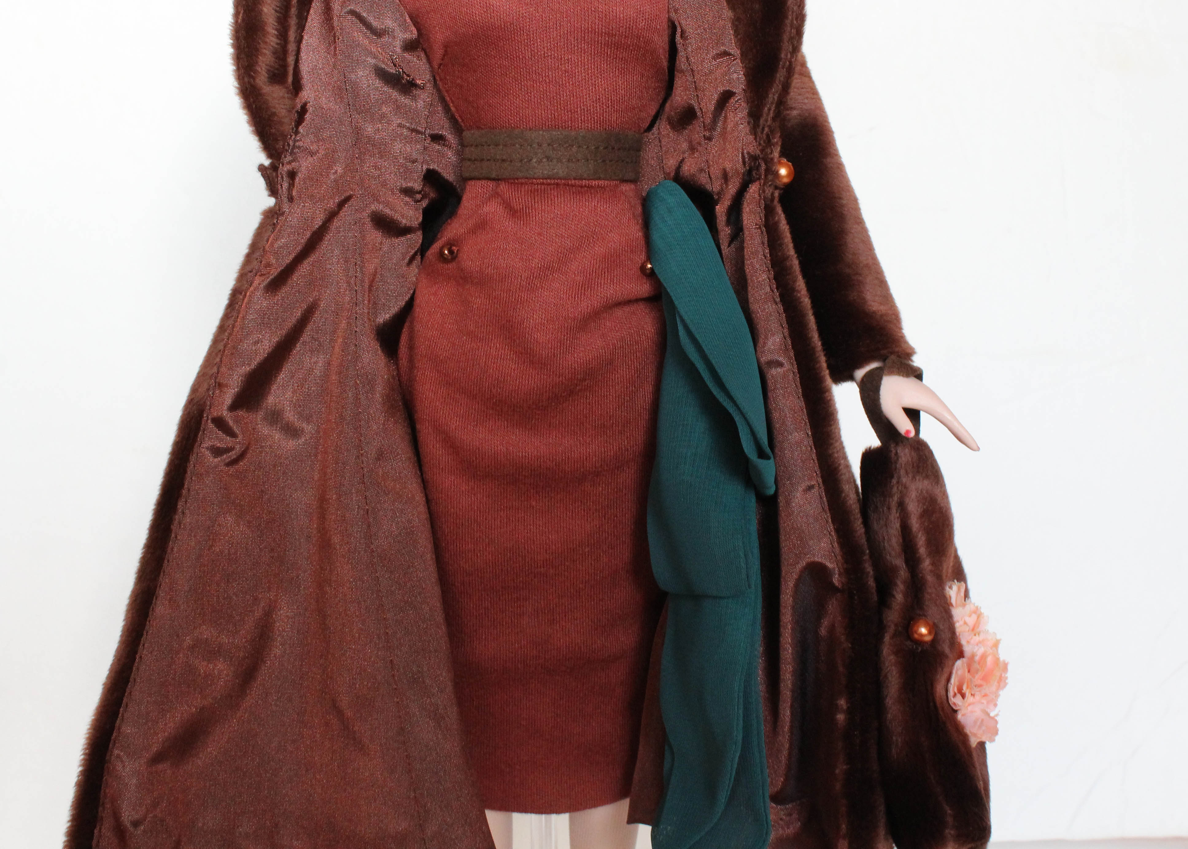 "Warmest Wishes" Doll with Faux Fur Coat Designed by Tim Kennedy