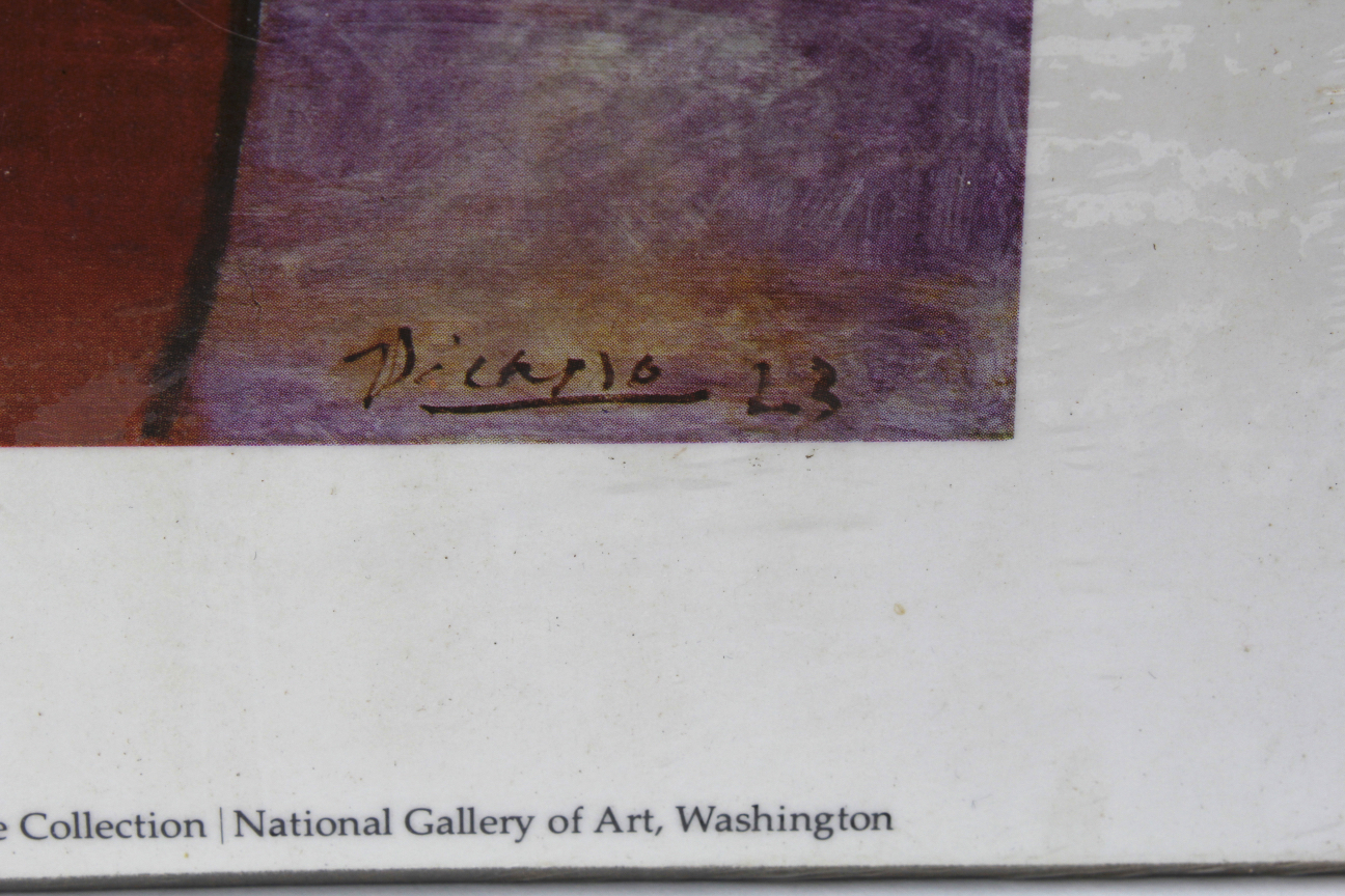 Photo Offset Lithograph after "The Lovers" by Pablo Picasso on Wood