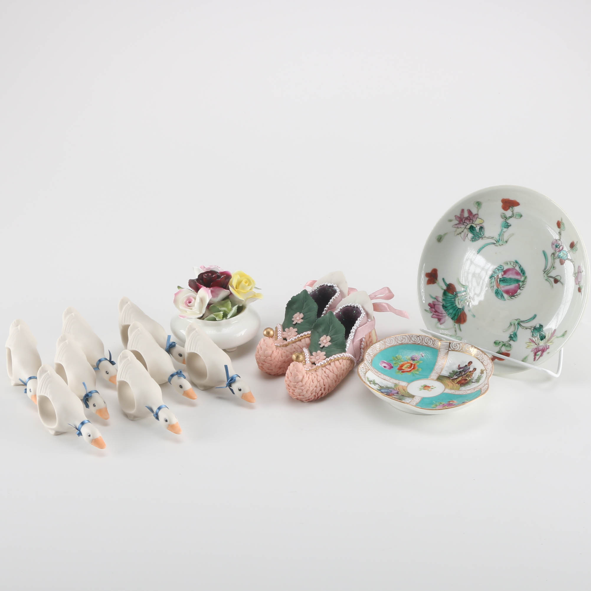 Assortment of Porcelain and Bone China Décor