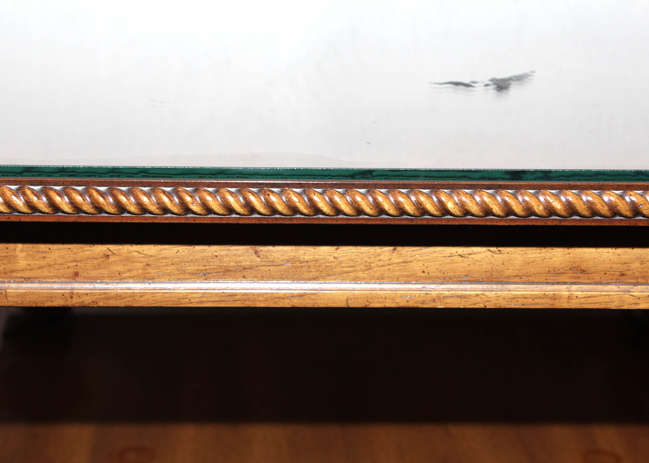 Vintage Weiman Side Table and Antique Murphy Chair