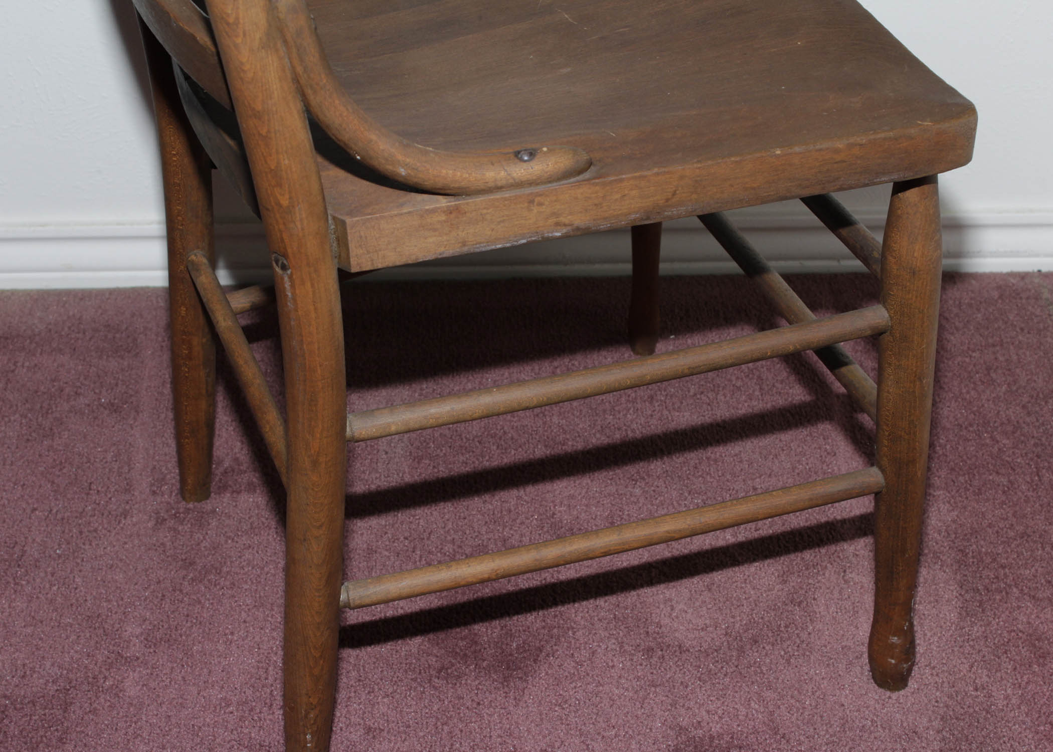 Vintage Weiman Side Table and Antique Murphy Chair