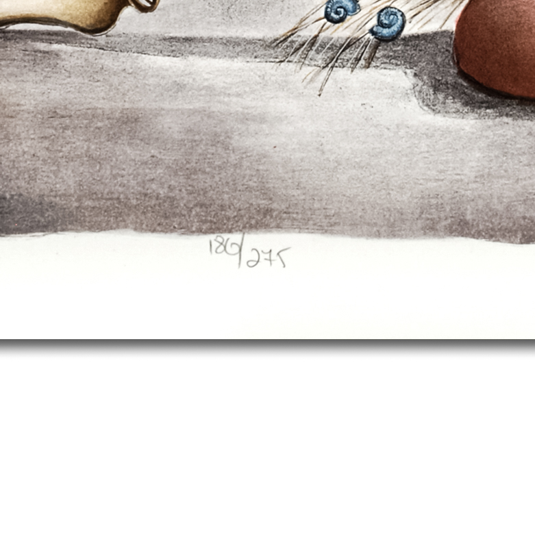 Haya Ran "Motherhood" Signed Lithograph on Paper