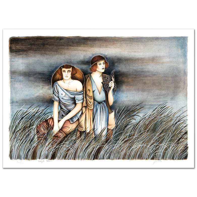 Haya Ran "Expectations" Signed Lithograph on Paper