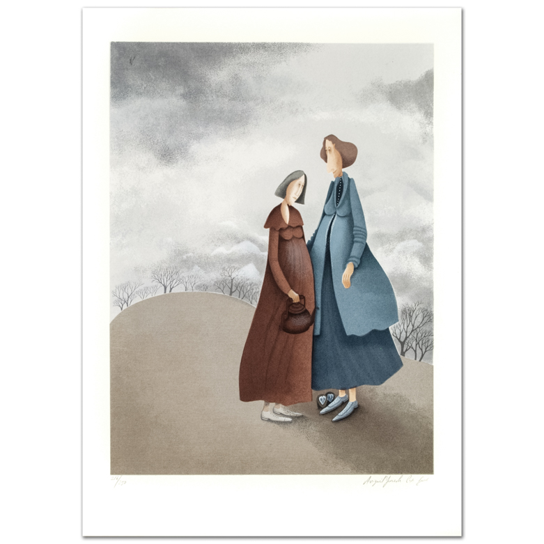 Avigail Yoresh "Expecting" Signed Lithograph on Paper