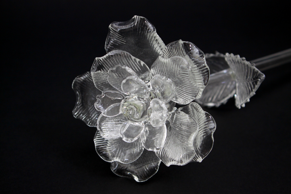 Waterford Feurology Crystal Rose Flower