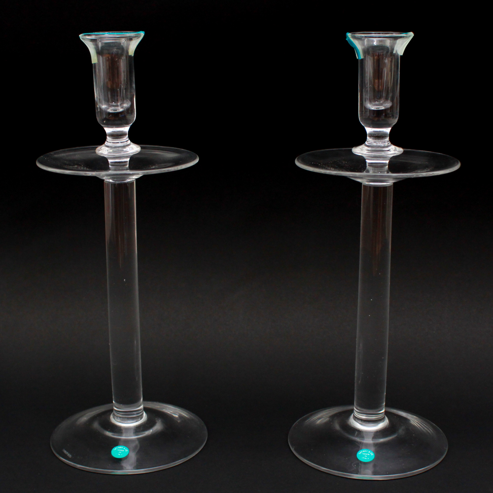 Pair of Tiffany & Co. Candlesticks Made in Italy