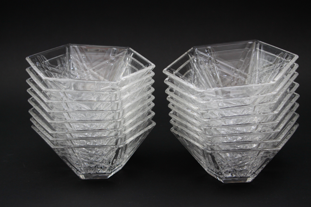 Large Collection of Entertaining Glassware