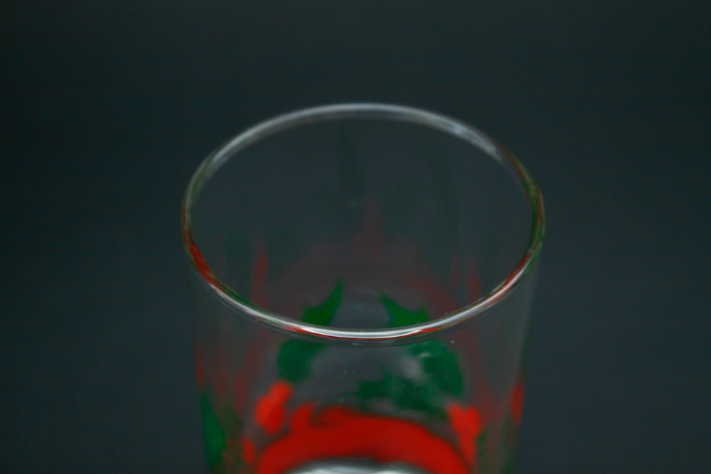 Vintage Christmas Holly Low-ball Glasses