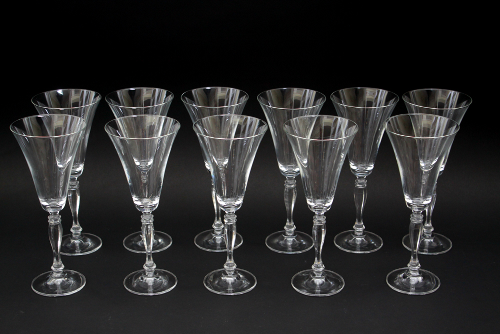 RRP "Claire" Champagne Flute & Wine Glass Set