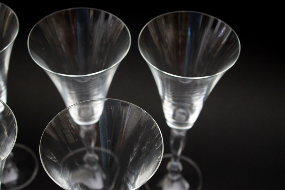 RRP "Claire" Champagne Flute & Wine Glass Set