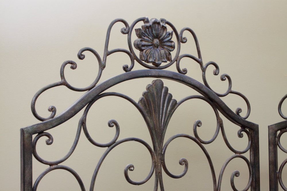 Wrought Iron Folding Screen
